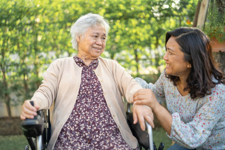 Solentra Wellness | Help and care Asian senior or elderly old lady woman patient sit